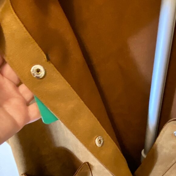 Well Worn Faux Suede Button Shacket Brown XL – NWT - Picture 8 of 8